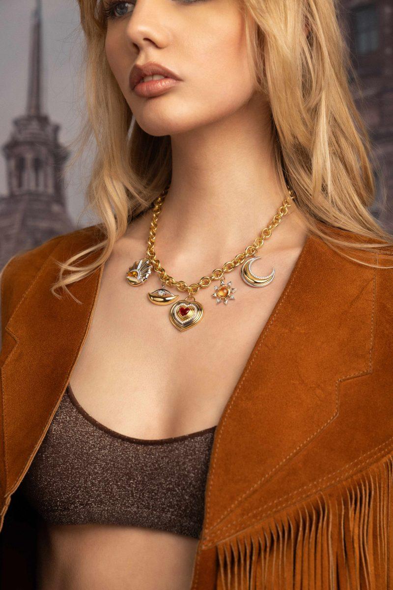 L'atelier Nawbar Statement Bloop Moon Pendant