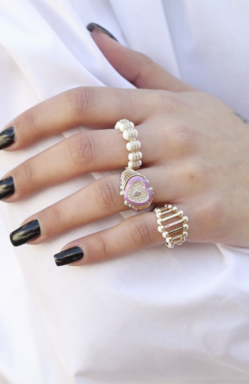 l'atelier nawbar The Purple Heart Moment Ring