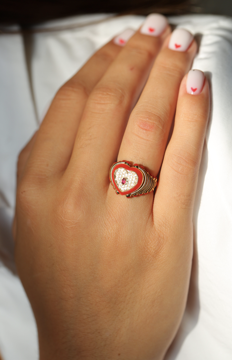 L'atelier Nawbar The Red Heart Moment Ring