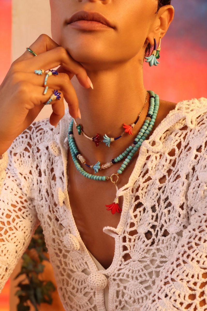 l'atelier nawbar Turquoise Beaded Necklace