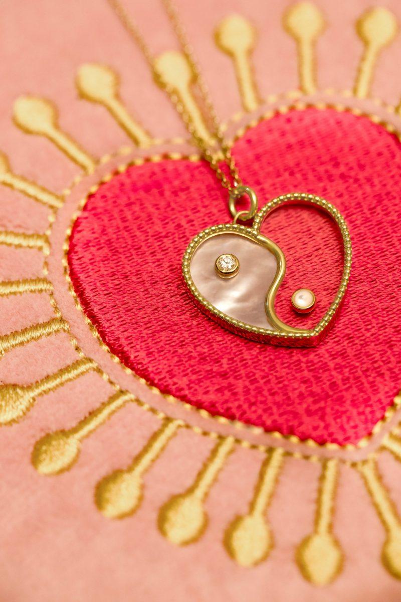 l'atelier nawbar Yin Yang Heart Pendant