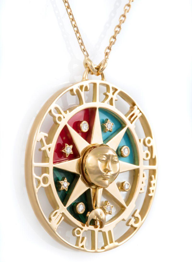 L'atelier Nawbar Zodiac Wheel Necklace