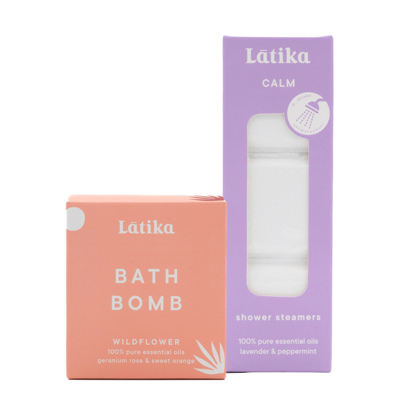 latika Shower Steamer and Bath Bomb