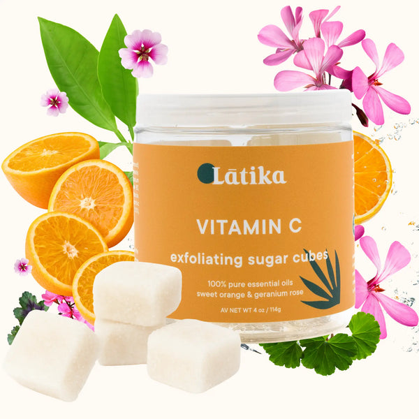 Latika Sugar Scrub - Exfoliating Cubes - Vitamin C