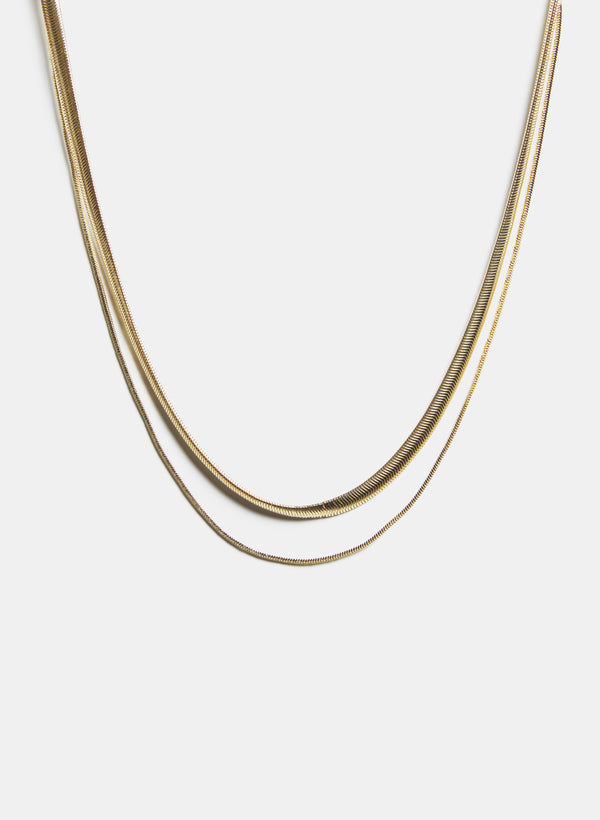 laura 2-Strand Chain Necklace