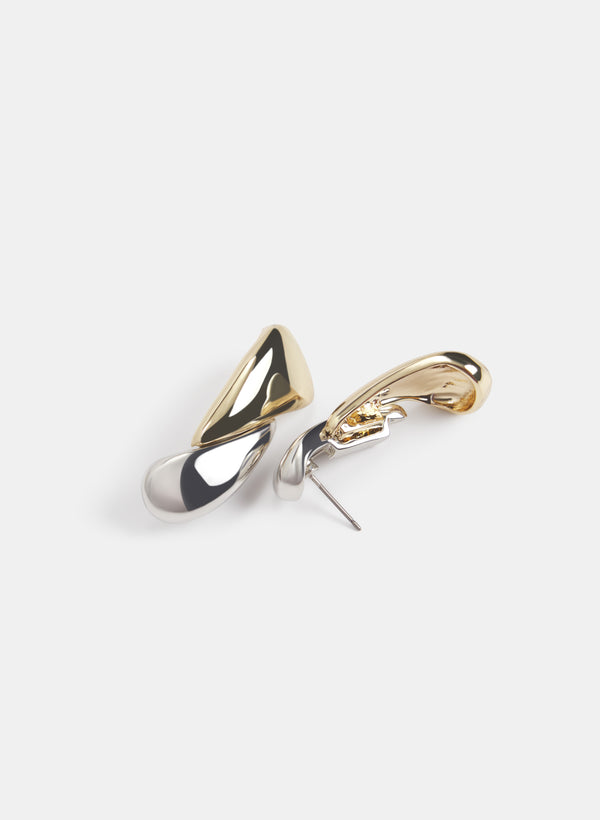 Laura 2-Tone Pendant Earrings
