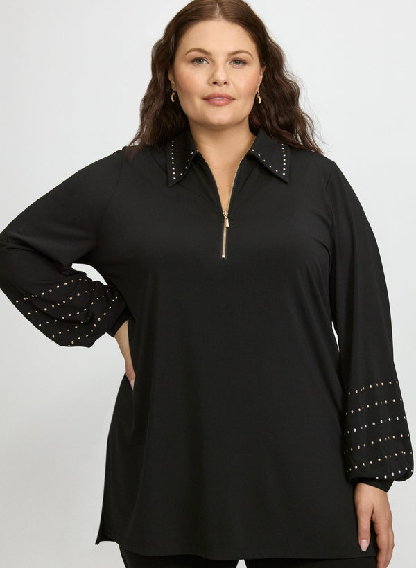 laura 2-Tone Studded Top