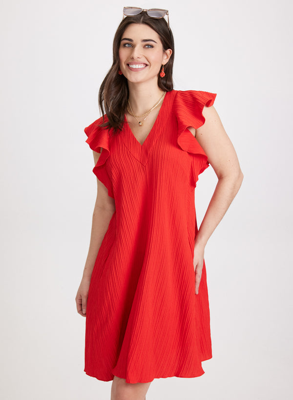 laura A-Line Jacquard Dress