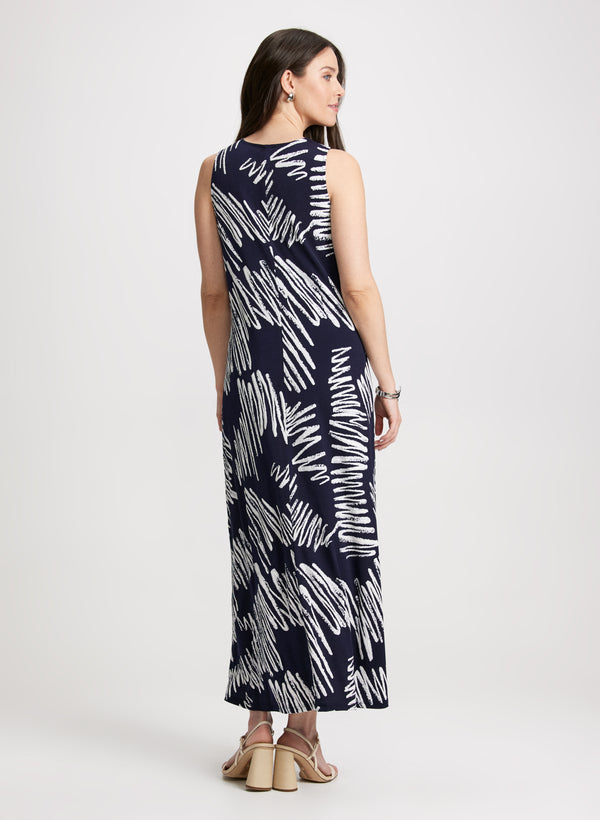 Laura Abstract Pattern Maxi Dress