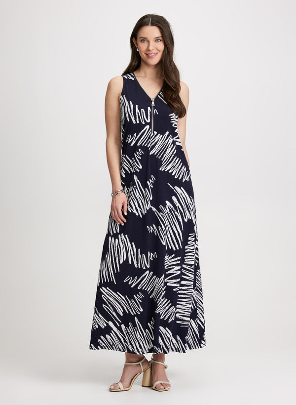 laura Abstract Pattern Maxi Dress
