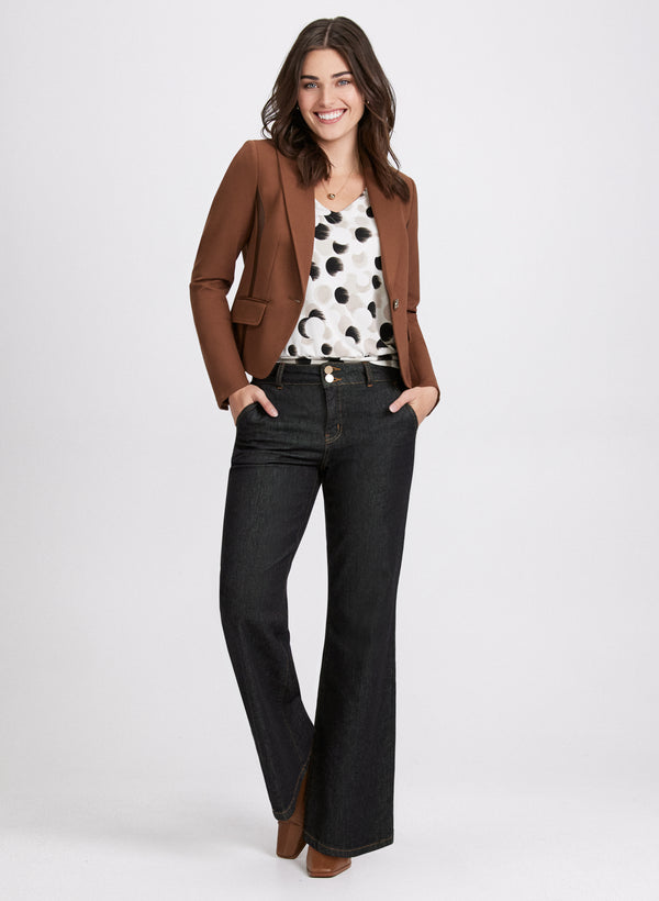 Laura Abstract Polka Dot Top