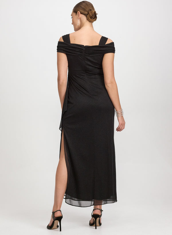 Laura Alex Evening - Draped Cold-Shoulder Dress