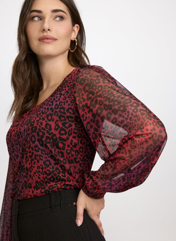 laura Animal Print Top