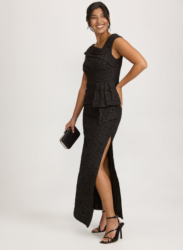 Laura Asymmetric Neck Dress