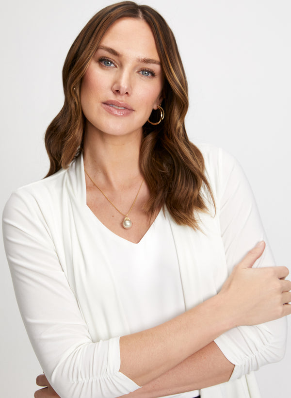 Laura Asymmetric Open Front Cardigan