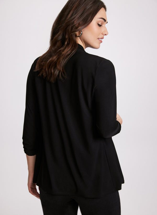 Laura Asymmetric Open Front Cardigan