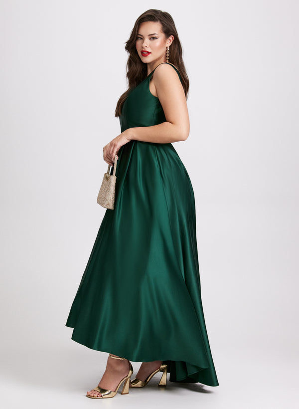 Laura Asymmetric V-Neck Dress