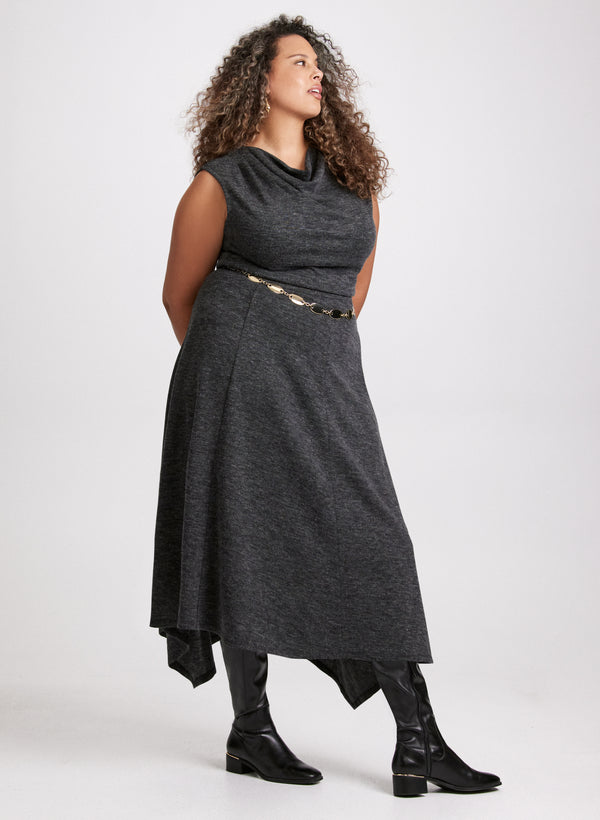 Laura Asymmetrical Hem Pull-On Skirt