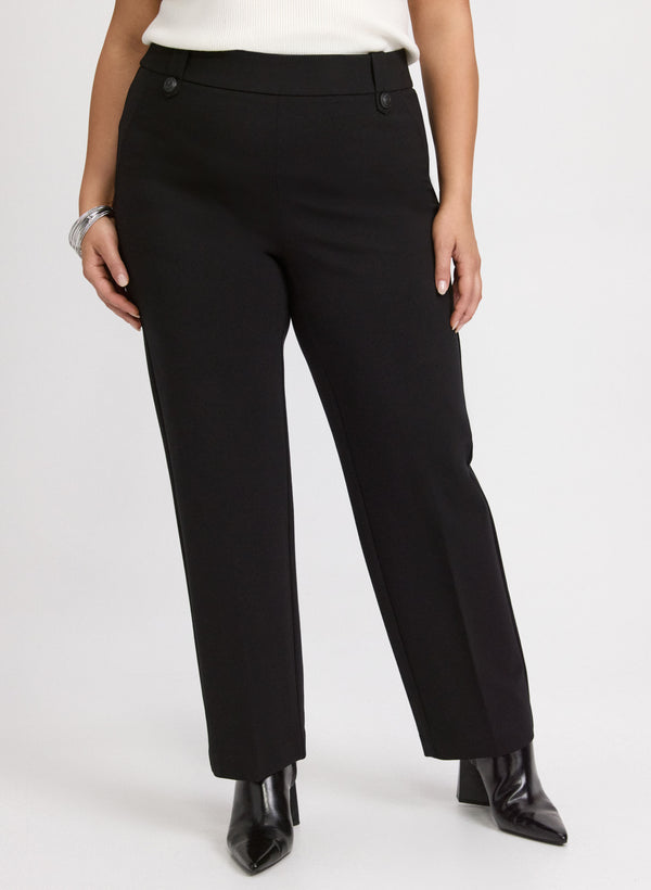 laura Ava Straight-Leg Pants