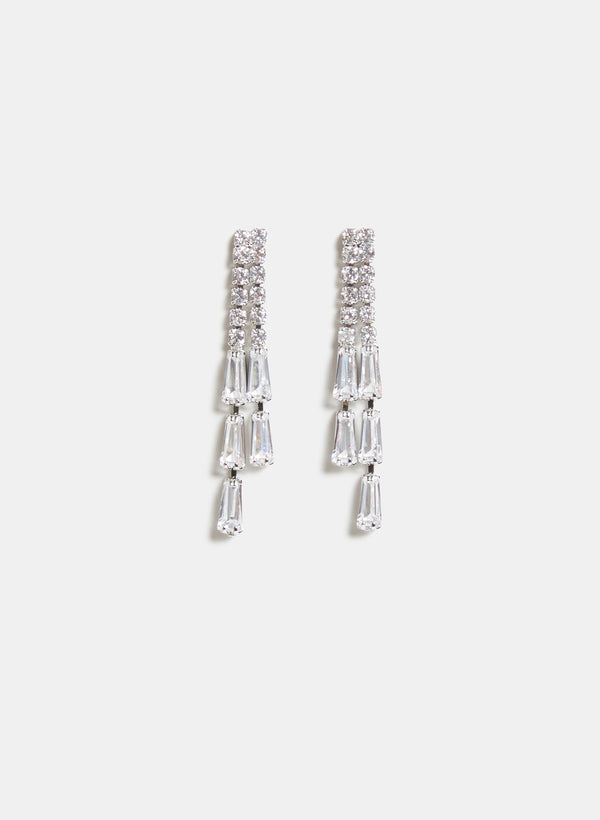 laura Baguette Dangle Earrings
