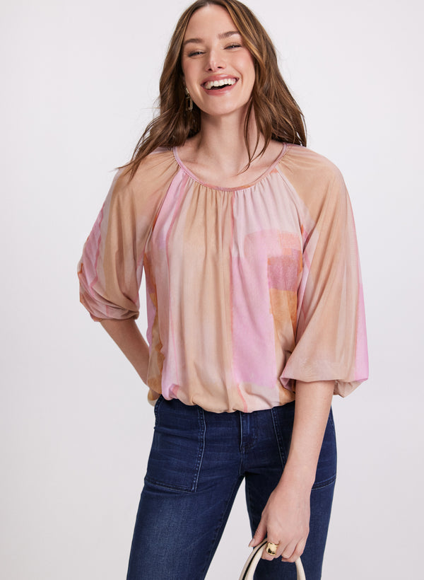 laura Balloon Sleeve Top