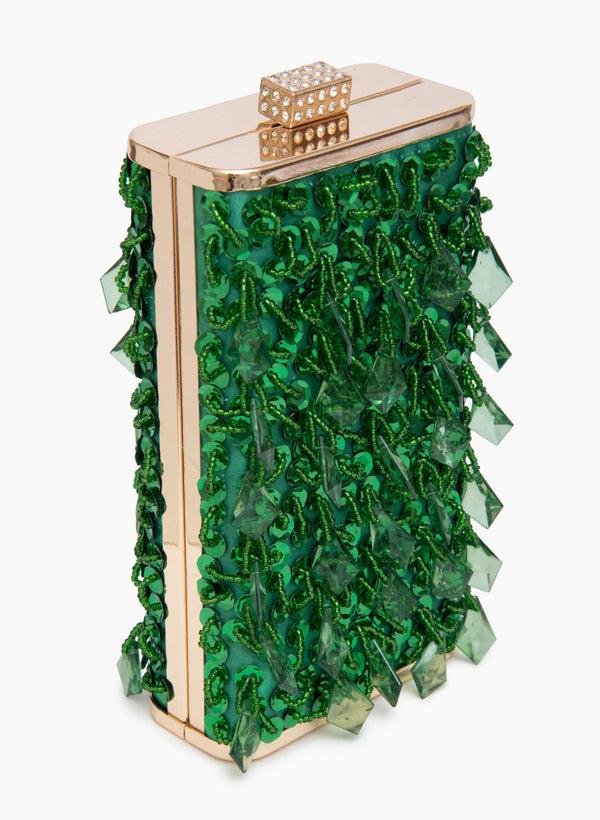 Laura Bead & Sequin Detail Box Clutch
