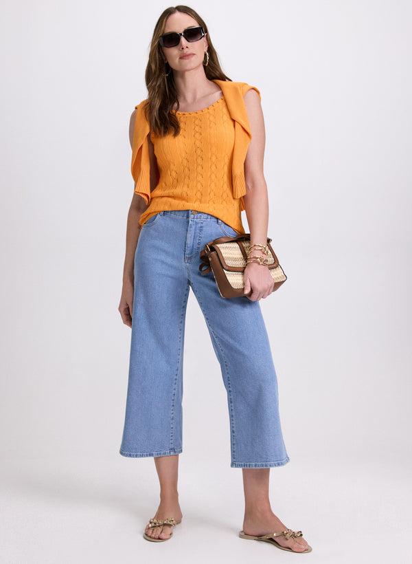 Laura Beaded Sleeveless Sweater