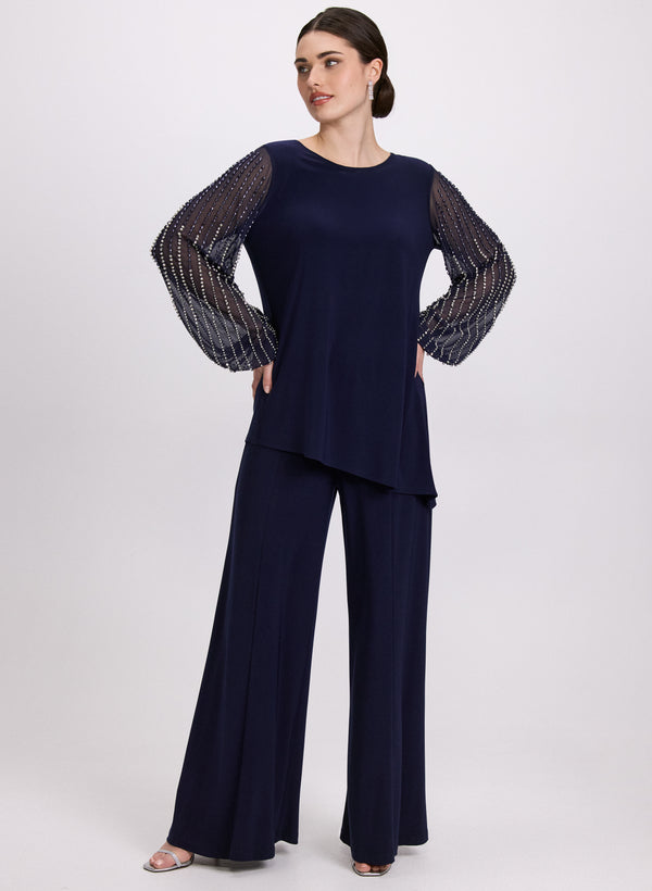 laura Beaded Top & Pants Set
