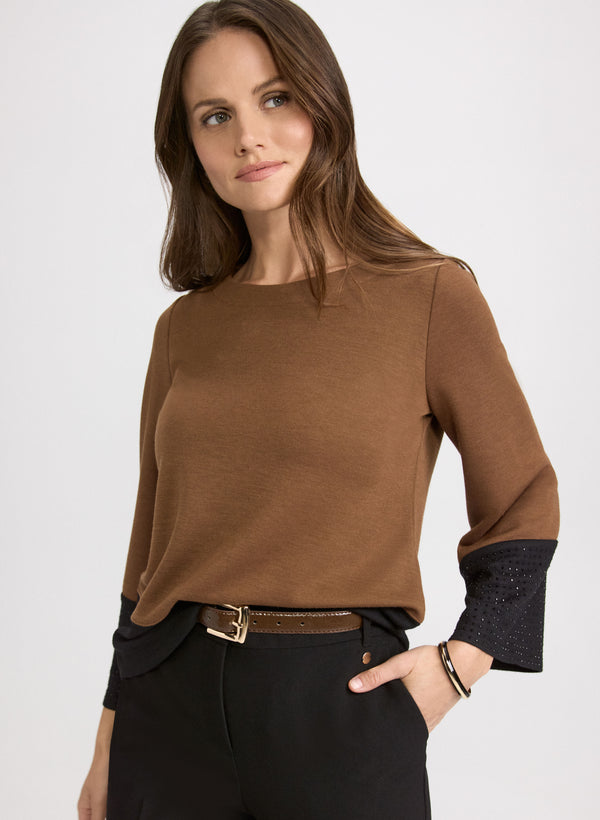 laura Bell Sleeve Knit Top
