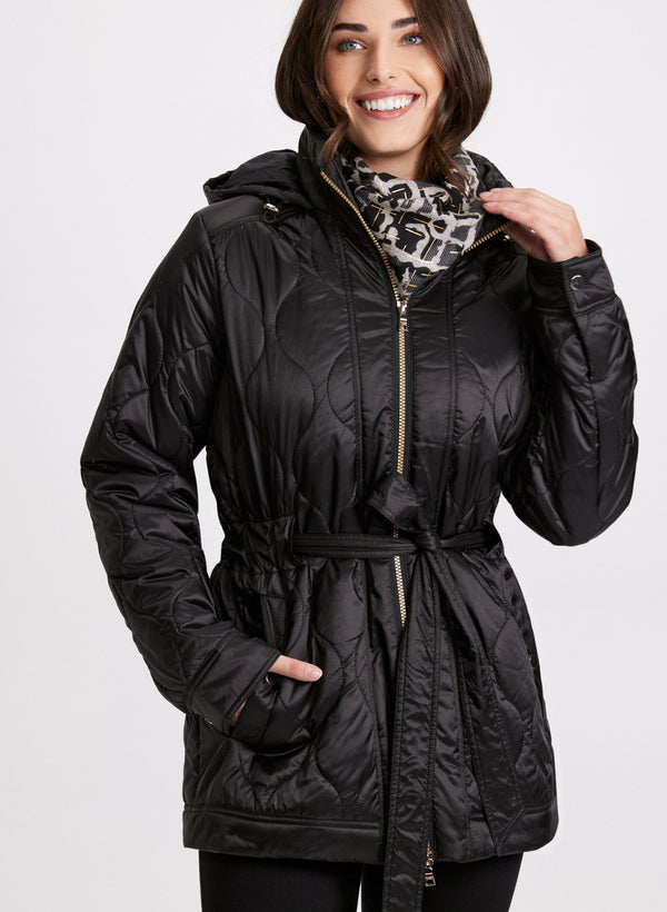 laura Belted Puffer Coat