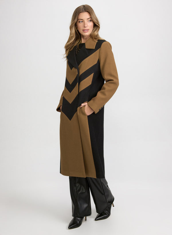Laura Bernardo - Chevron Pattern Coat