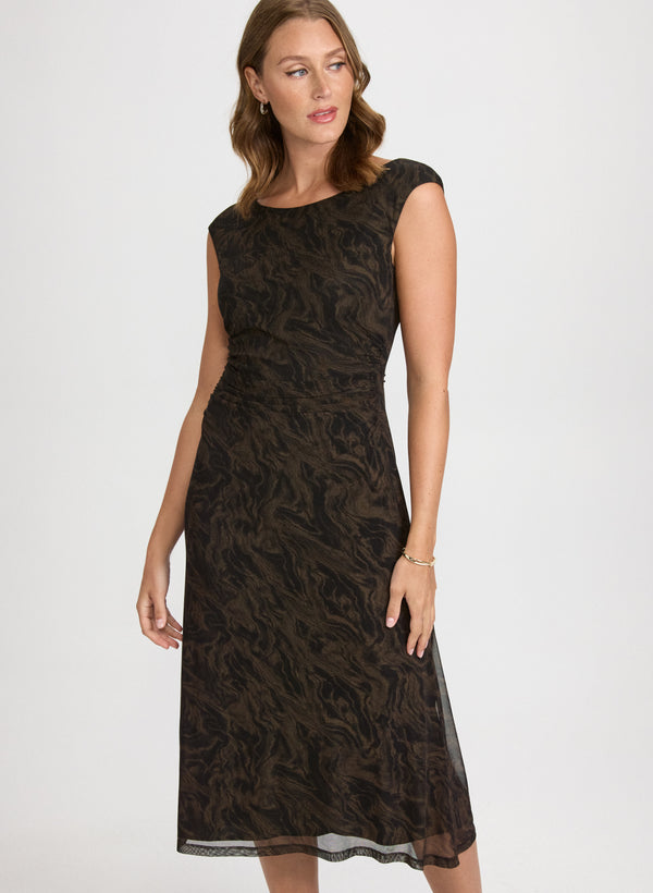 Laura Boat Neck Midi Dress