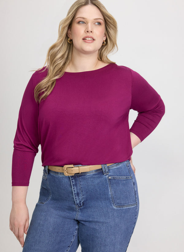 laura Boat Neck Top