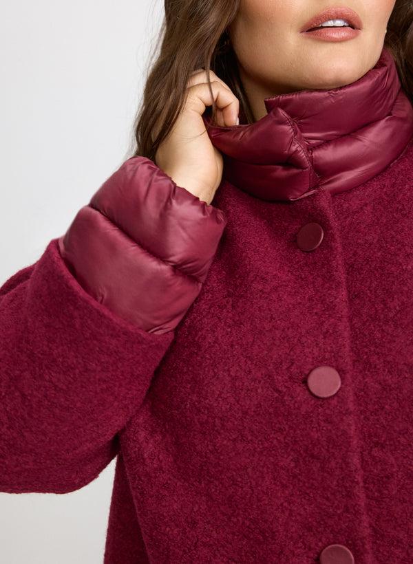 Laura Boiled Wool-Blend Coat