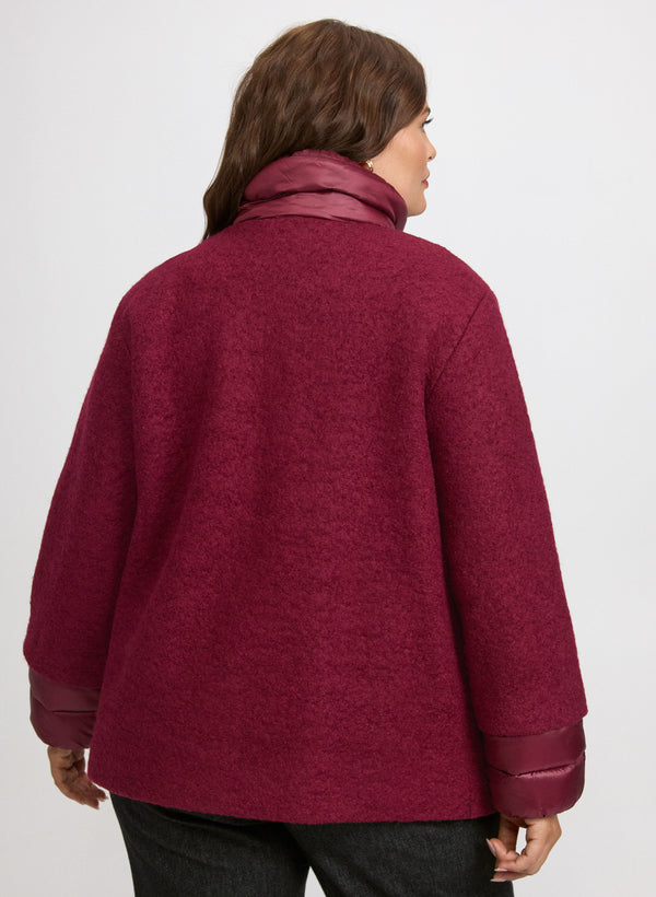 Laura Boiled Wool-Blend Coat