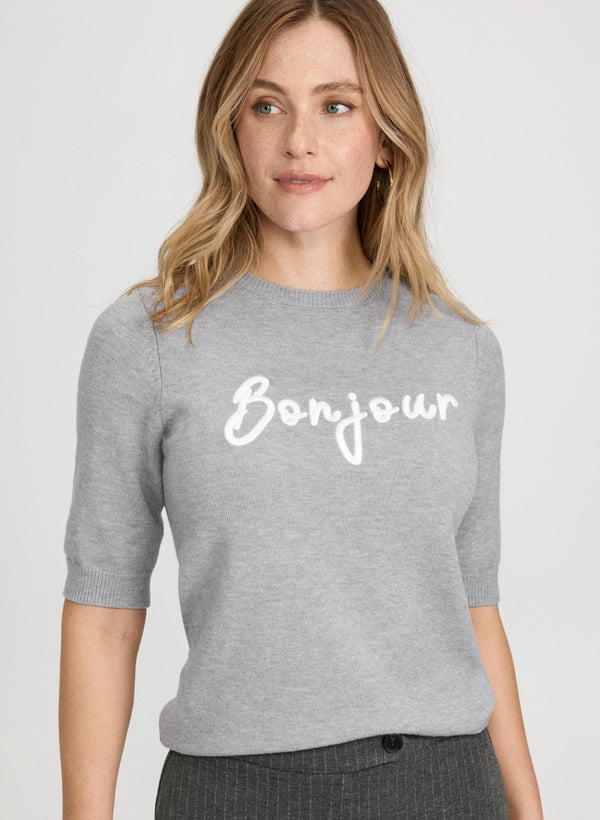 laura 'Bonjour' Knit Pullover