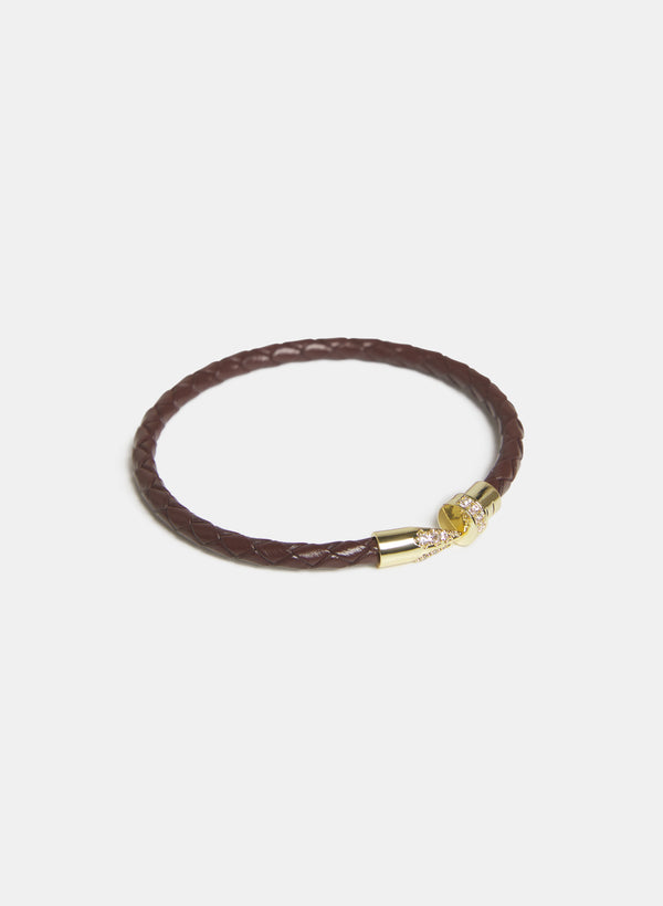 laura Braided Vegan Leather Bracelet