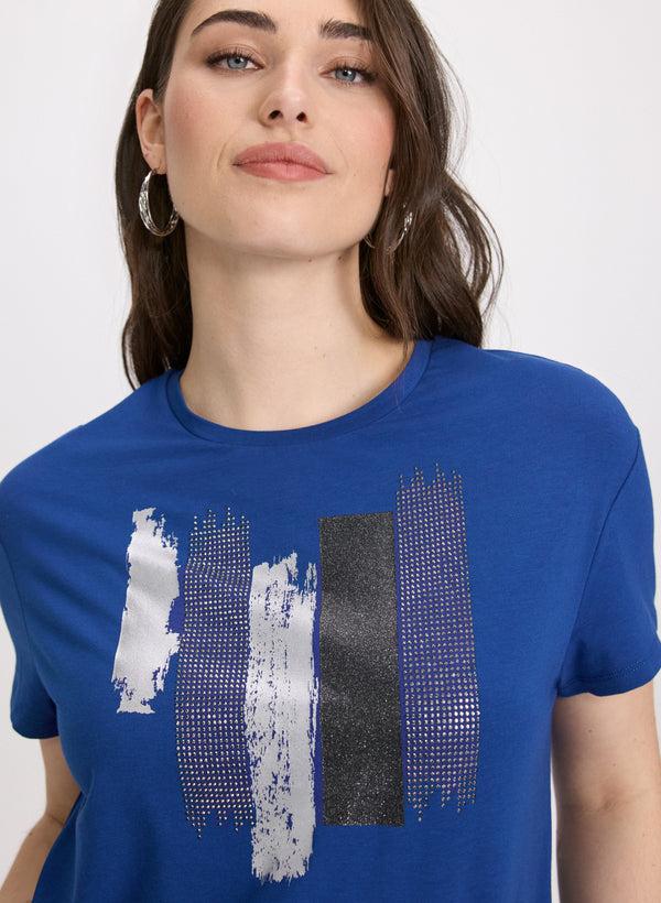Laura Brushstroke Print T-Shirt