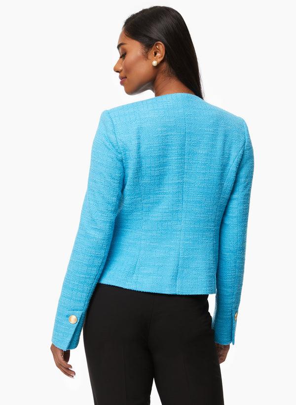 Laura Button Detail Bouclé Jacket