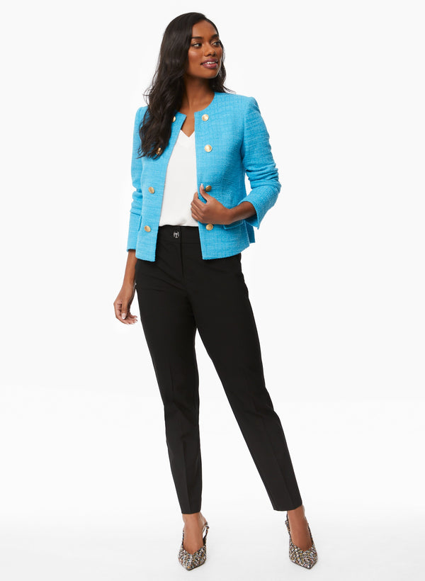 Laura Button Detail Bouclé Jacket