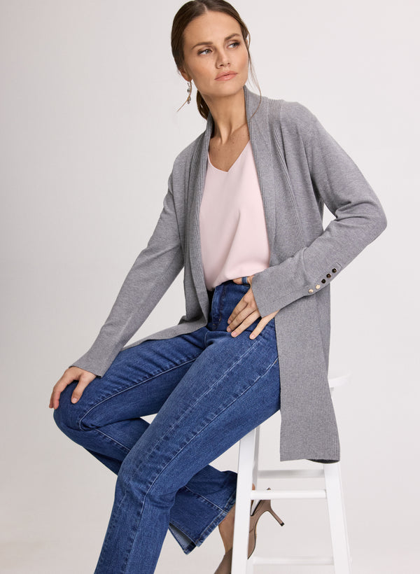 laura Button Detail Cardigan