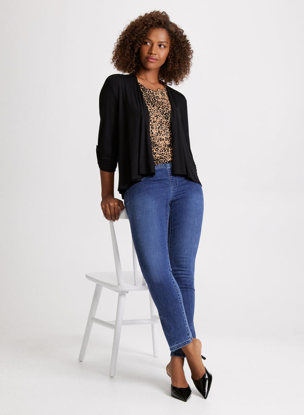 Laura Button Detail Cascade Detail Sweater