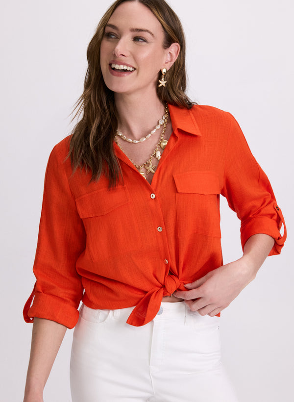 laura Button-Down Blouse