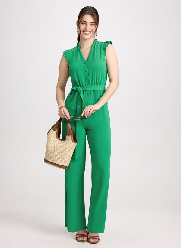 laura Button Down Jumpsuit