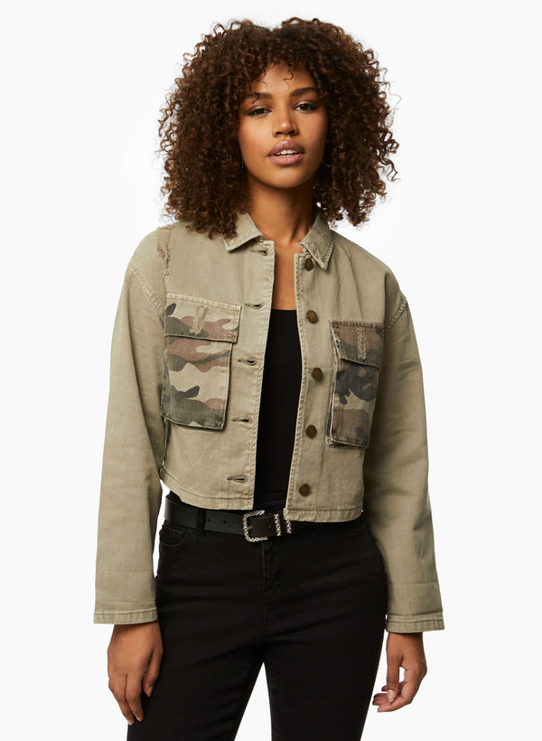laura Camouflage Print Jacket