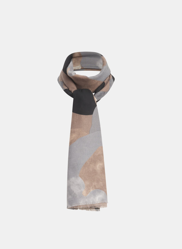 laura Camouflage Print Scarf