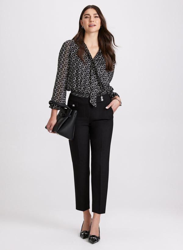 Laura Chain Link Print Blouse