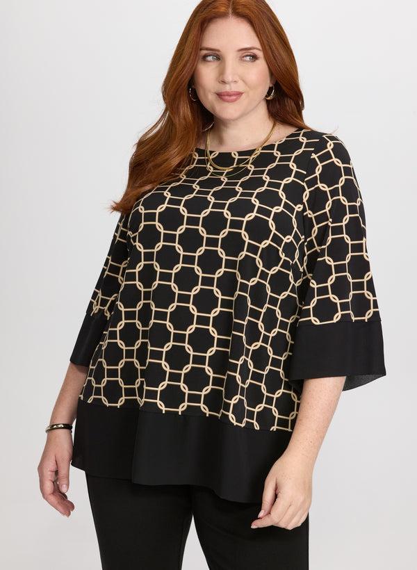 laura Chain Print Blouse