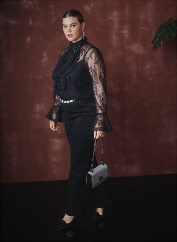 laura Chantilly Lace Blouse