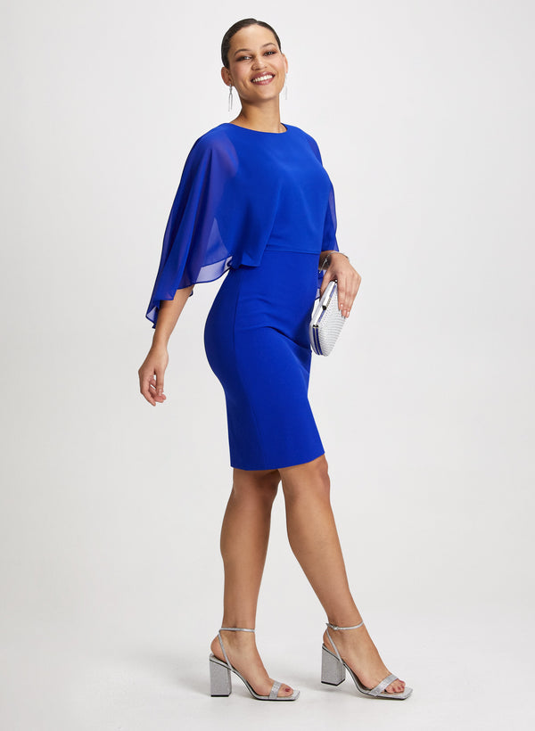 Laura Chiffon Cap Sleeves Evening Dress